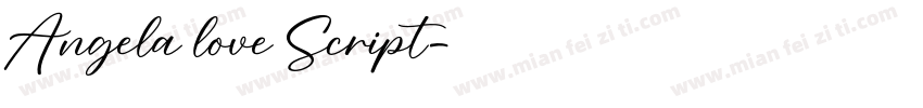 Angela love Script字体转换